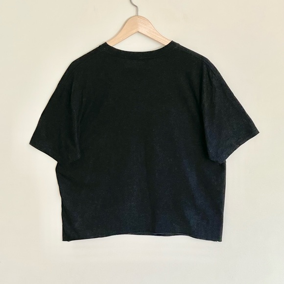 Bob Dylan Retro Tri-Blend Boxy Cropped Dark Gray T Shirt Women’s size XL - Picture 5 of 6